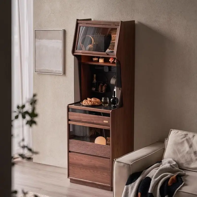 Armário lateral de madeira maciça