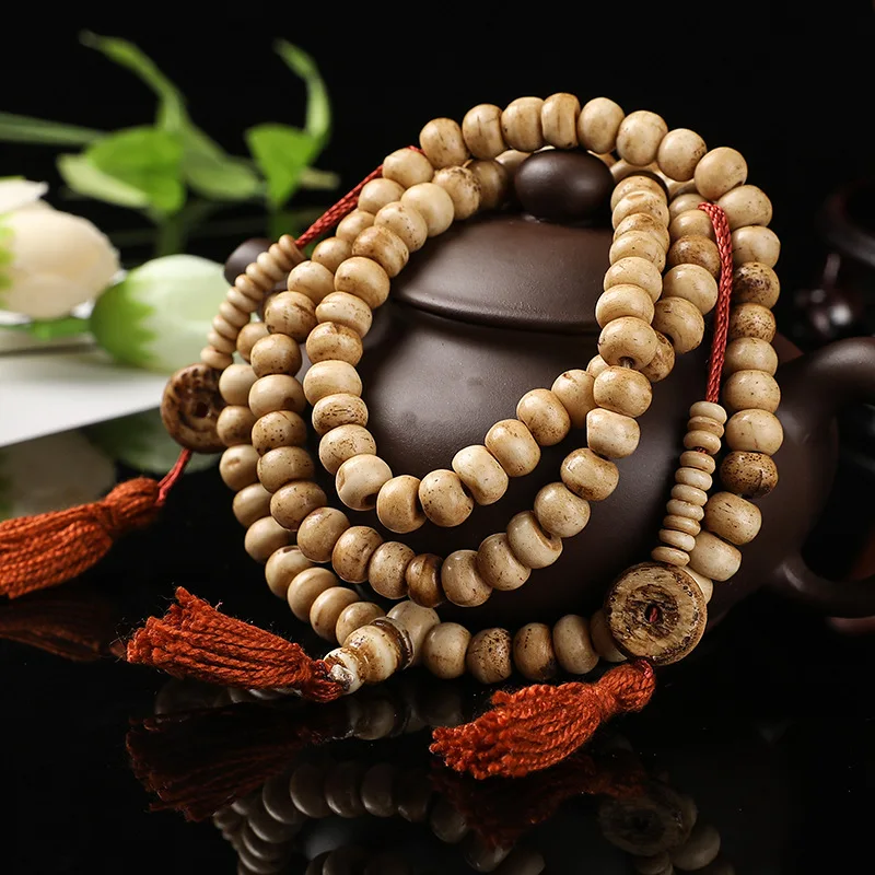 

Tibet Ox Bone Bracelet Nepal Tibetan Style Prayer Beads Bracelet Vintage Ethnic Style Characteristic Crafts Ornament Wholesale