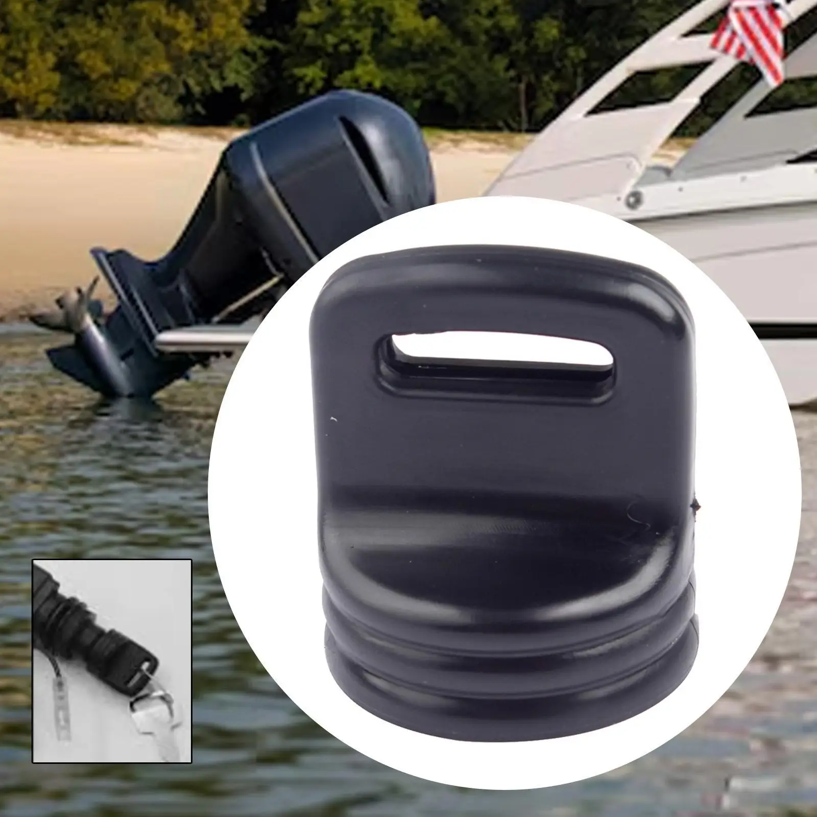 

Outboard Ignition Key Cover Black Rubber Switch Cap for Yamaha Engine 703-82577-00 FT60 F75 LZ300 Z250 Fishing Boat Parts