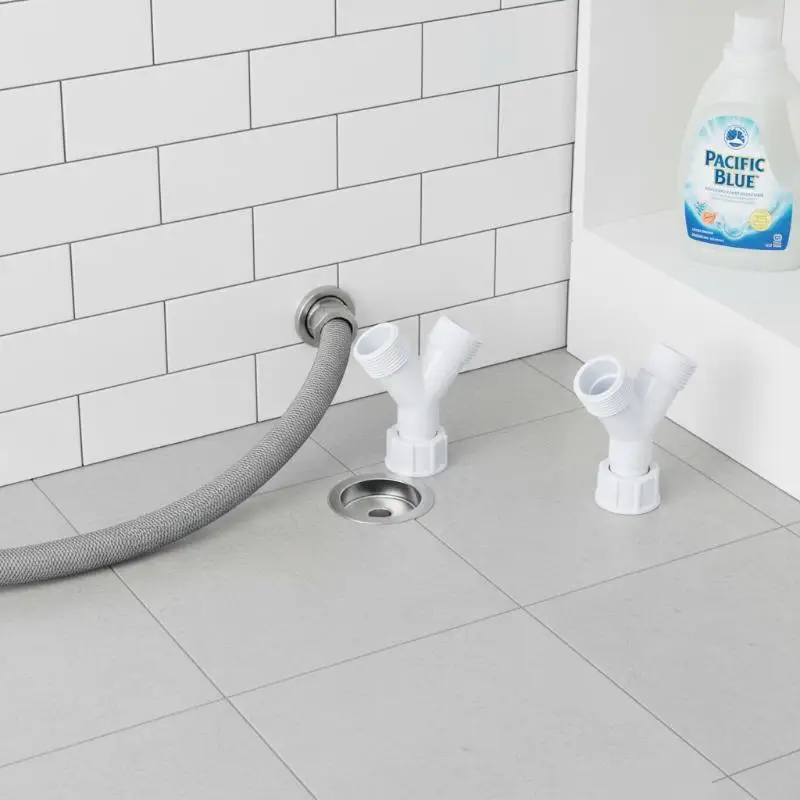 Dishwasher Washing Machine Y Tee Connector Adapter Pipe 3 Way Secure Fit Water Splitter for Washer and Dishwasher Installation