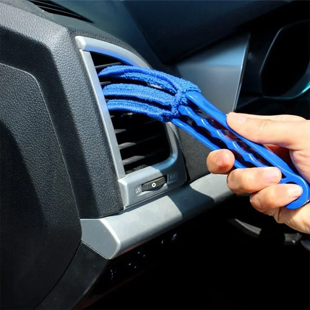 

Car Air Outlet Cleaner Brush Air Conditioner Duster Window Cleaning Brush Washable Blinds Blade Washing Cloth Gap Cleaning Tool