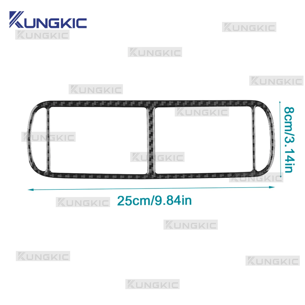 Real Soft Carbon Fiber Trim for Seat Leon MK1 1M 1999 2000 2001 2002 2003 2004 Center AC Air Vent Outlet Interior Accessories view 4