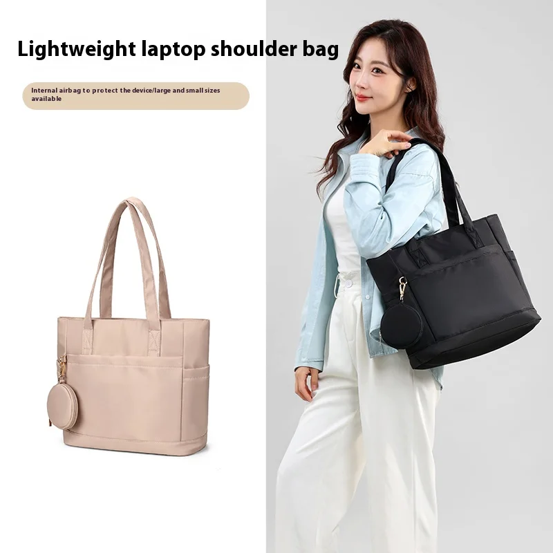 

13.3 14 15 15.6 Inch Shoulder Laptop Bag Multipocket Large Capacity Tote Bag Waterproof Women Business Travel Handbag