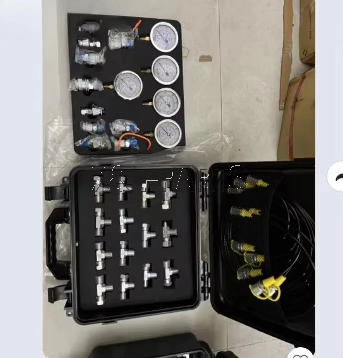 X & L حفارة ساعة محمولة مقاييس ضغط الزيت طاولة اختبار هيدروليكية محمولة (عالمي) للحفارة 5 ساعة