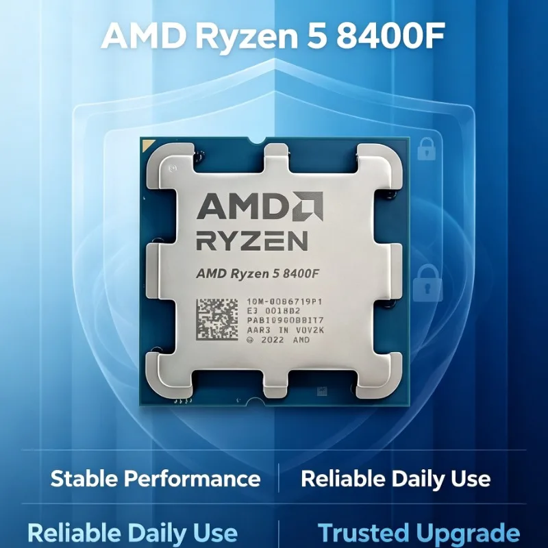 High Speed PCIe5.0 Supported CPU R5 8400F Zen4 Architecture 6C12T Mini Gaming Desktop AM5 Processor