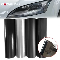 Car Headlight Tint Vinyl Warp Auto Tuning Car Stickers Black Fog Light Decor Vinyl Taillight Waterproof Film for Car Accessories