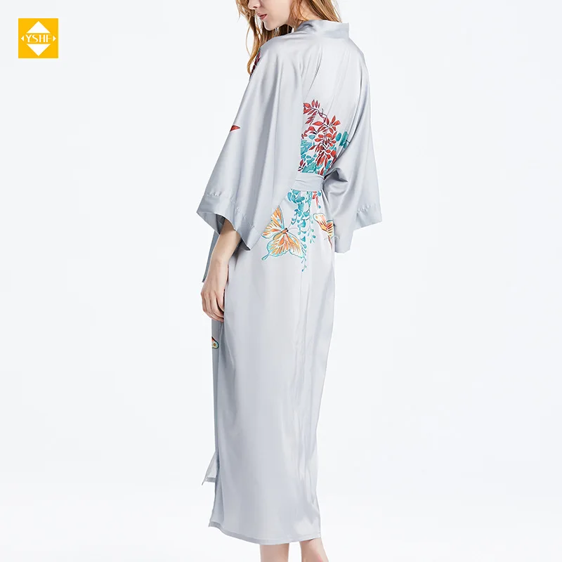 Summer new robe kimono fabric comfort and casual homewear Factory Direct Sales Mixed Batch 100% Mulberry Silk