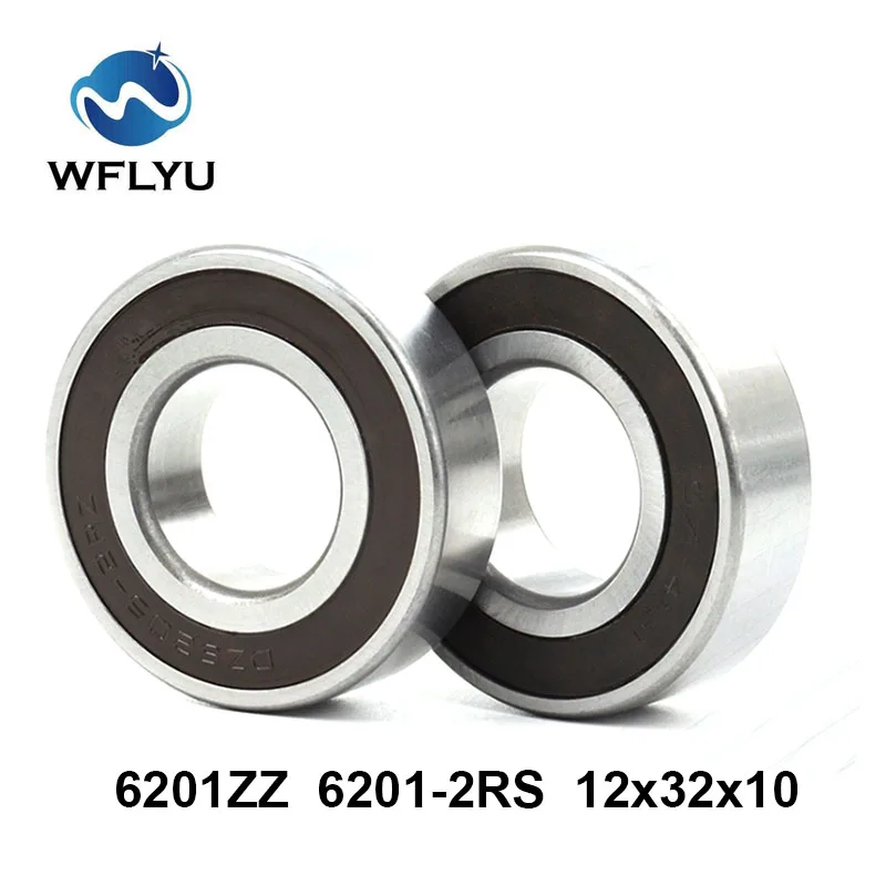 

WFLYU 10 шт. подшипник 6201RS 6201ZZ подшипник ABEC-7 12*32*10 мм с глубокой канавкой 6201 2RS 6201 2Z шарикоподшипники 180201 RS 6201 2RS