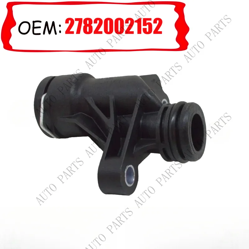 A+ 1pc A2782002152 Black ABS Coolant Water Pipe Joint For Mercedes For M278 Engine