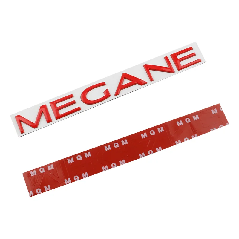 3D Metal Car Rear Trunk Letters Words Logo Badge Emblem Decals Sticker For Renault MEGANE 1 2 3 4 MK1 MK2 MK3 MK4 RS Accessories