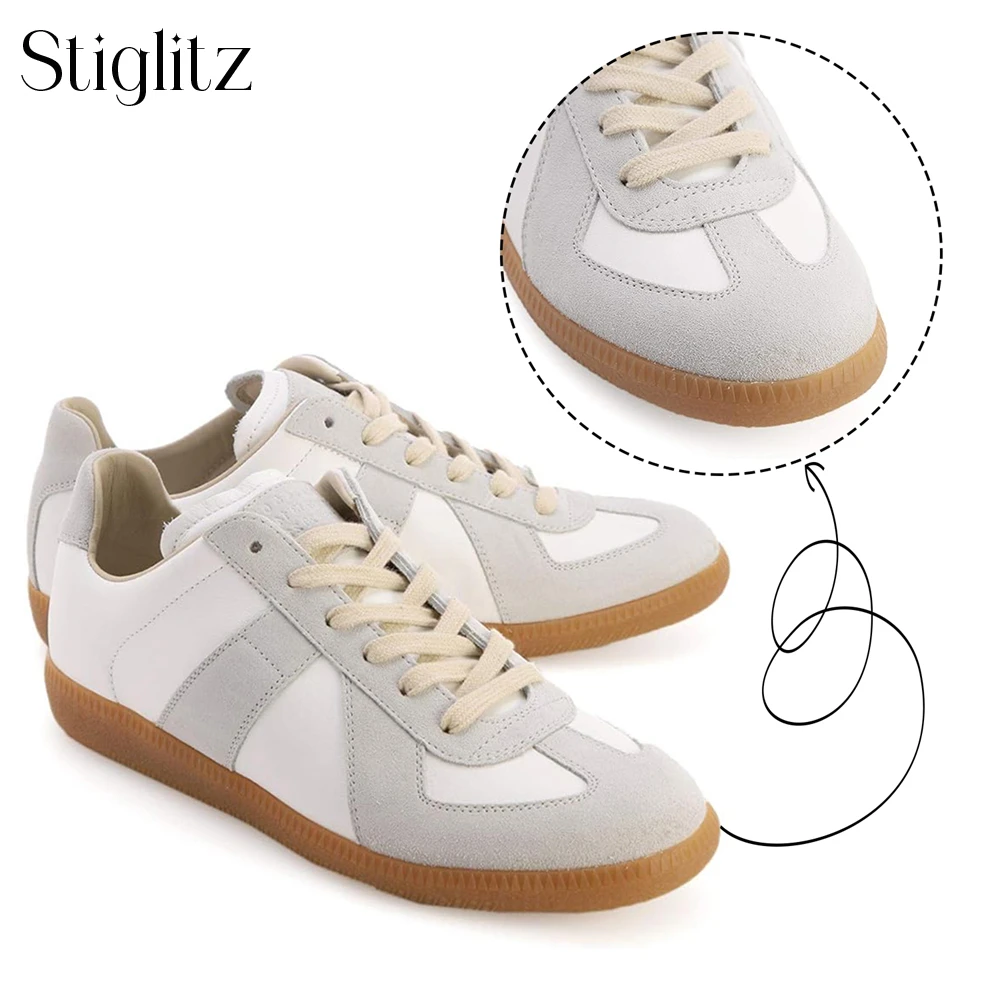 

Classic Sneakers Designer Fashion Style Lace-Up Suede Shoes White Grey Genuine Leather Comfortable Business Casual Shoes for Men