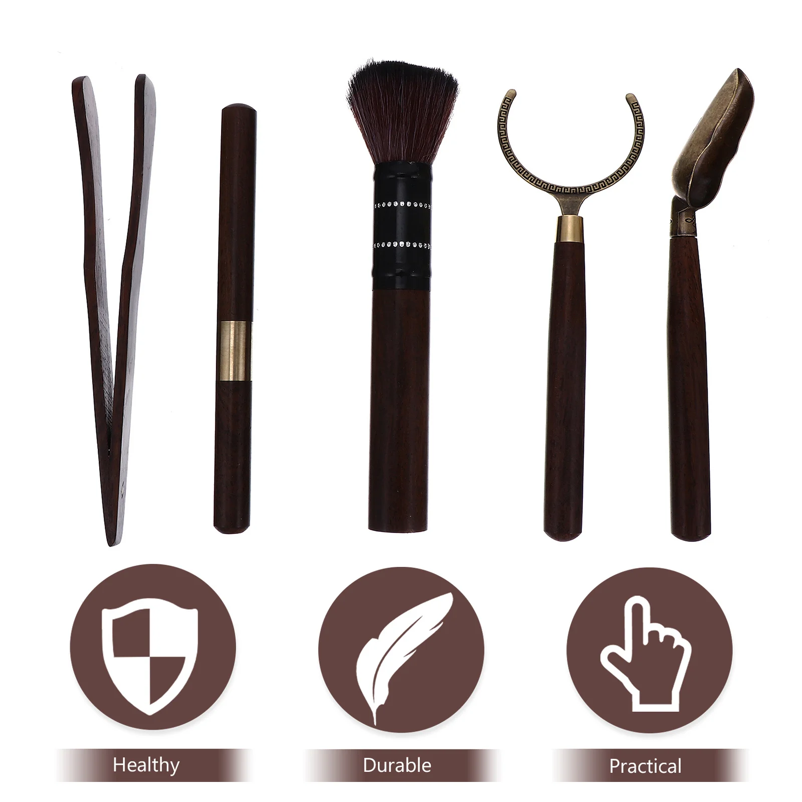 

1Set Tea Ceremony Utensils Set Chinese Gongfu Tea Preparing Tools Portable Lightweight Home Teaware Gift for Friends