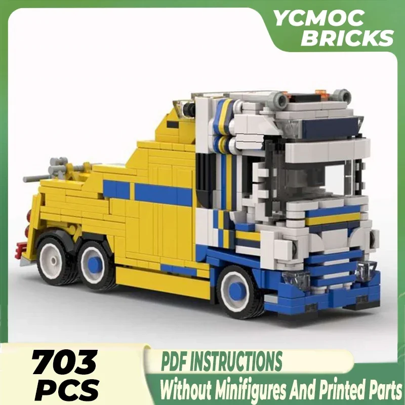 YcmocBricks Moc Building Blocks Car Model Series Rescue DAF XF Small truck Technology Bricks DIY Toys For Kids Children Gifts