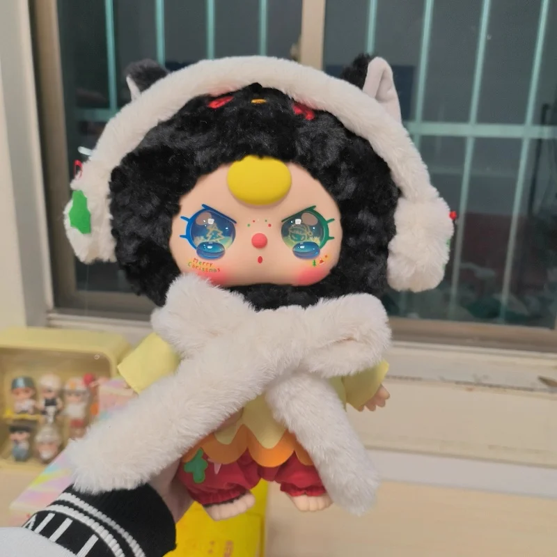 In Stock Baby Three 400% Serise Toys Blind Box Merry Christmas Series Kawaii Dolls Fluffy Toys Mystery Box Cute Birthday  Gifts