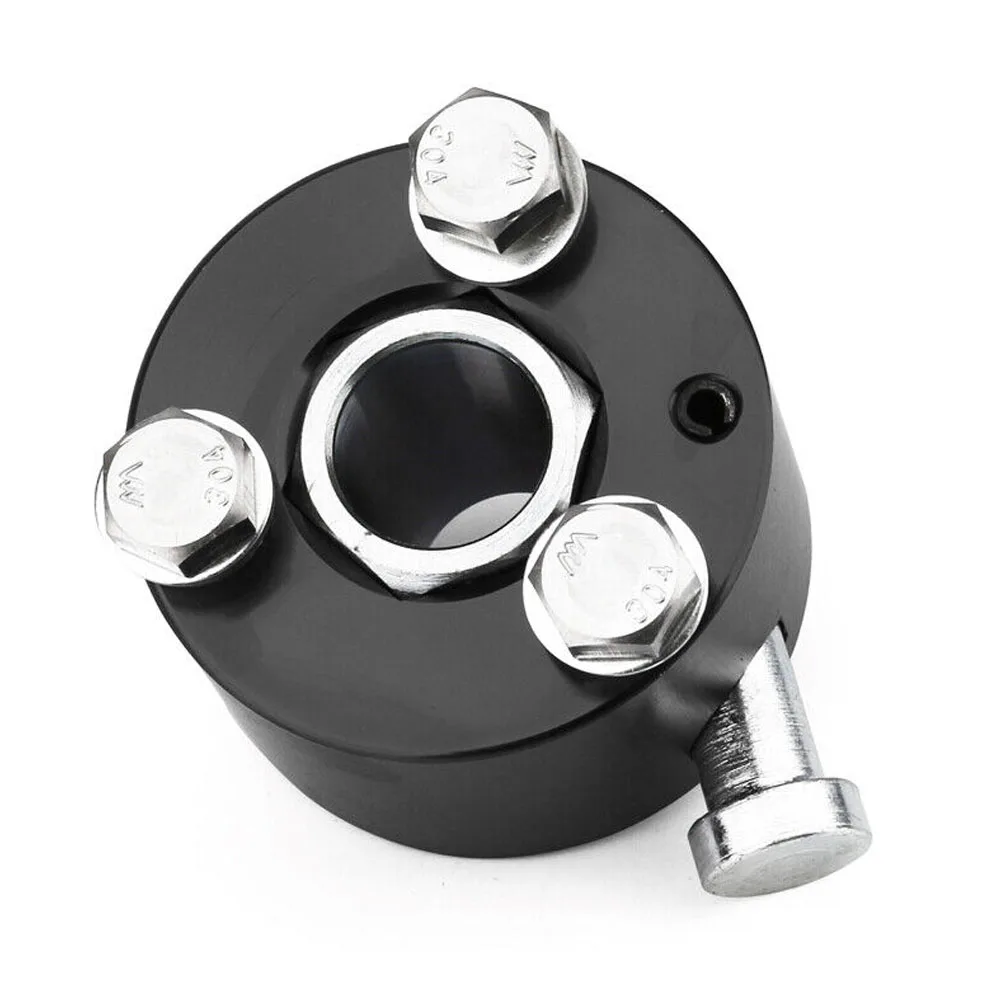 Car Racing 360 Degree Quick Release Disconnect Hub Adapter 3/4" Shaft Aluminum Push‑Button Steering Wheel Boss Kit