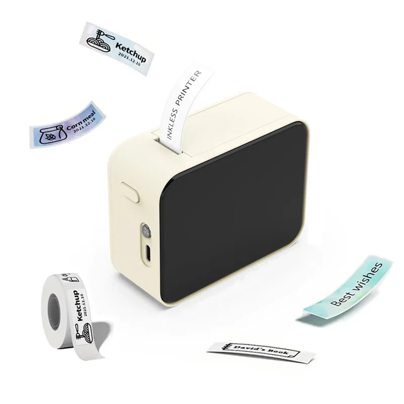 Stampante per etichette Bluetooth senza fili Stampante termica portatile Marklife P15 Etichettatrice senza inchiostro Mini etichettatrice P15 Adesivo