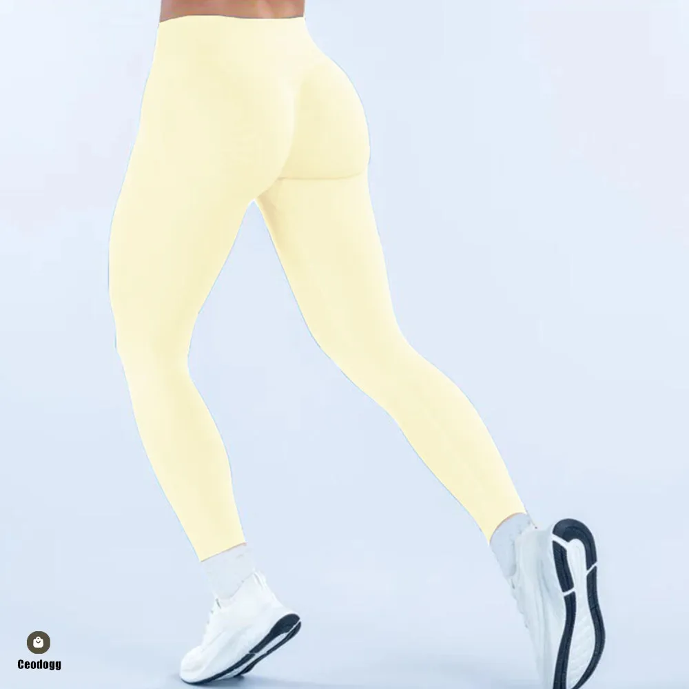 Nologo Drmpact Seamless Woman Yoga Pants Tummy Control Squat Proof Gym Fitness Workout Scrunch Butt Tights Legging XP389