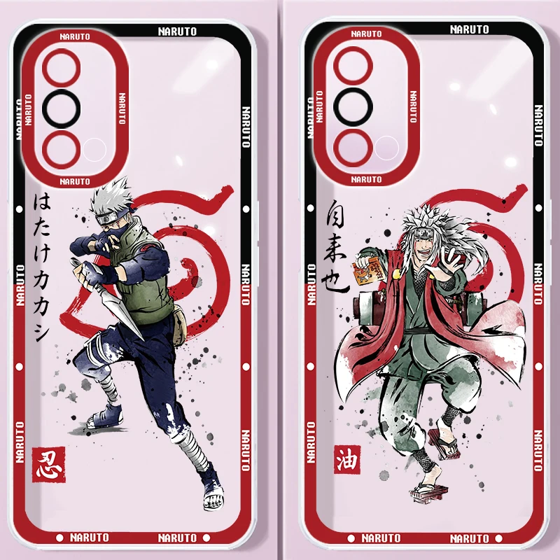 Anime Narutos Jiraiyas Angel Eyes For Oppo A98 A78 A94 A76 A74 A54 A53 2020 Reno 10 8 7 6 5 5G Transparent Phone Case