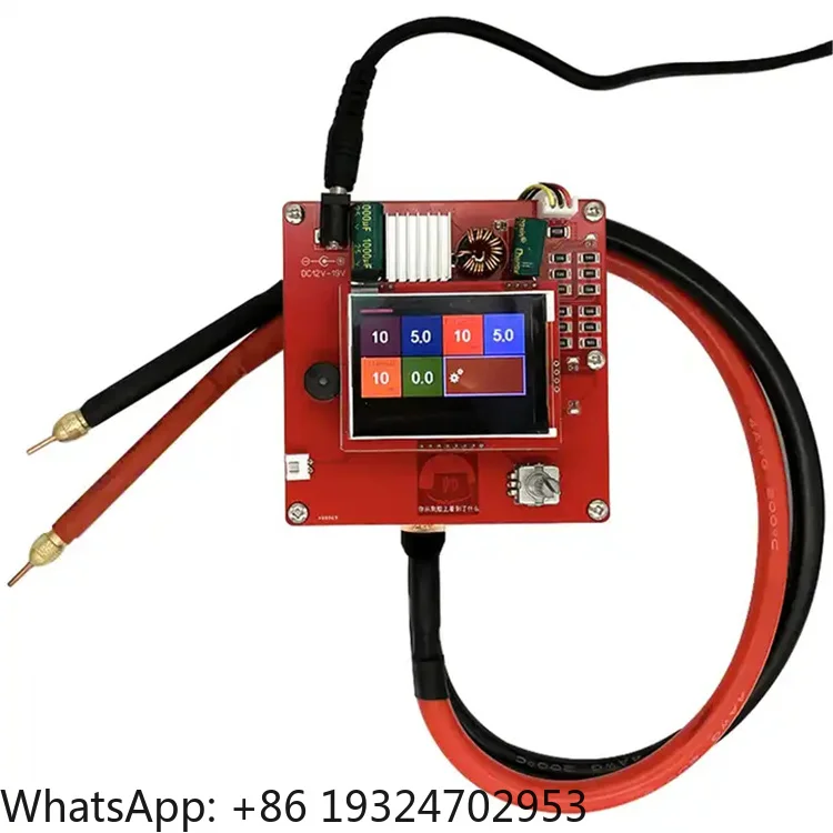 RX-02 6V 600F Capacitor Spot Welder LED Digital Display Spot Welding Machine Weld Tool 4AWG 0.25mm Ni.ckel For 18650 Battery