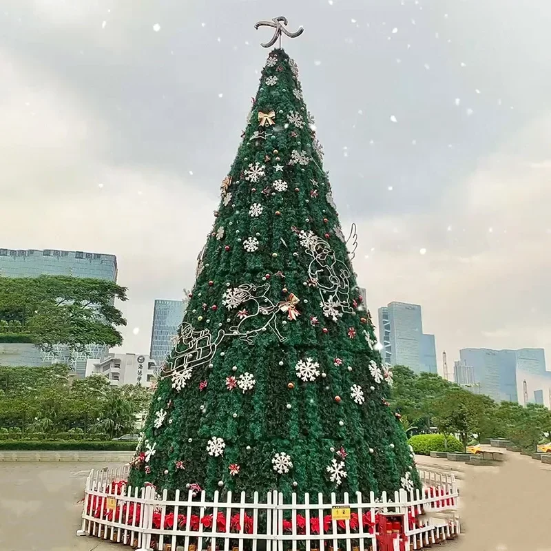 Height 7m 8m 9m 10m Giant Commercial Christmas Tree Outdoor Holiday Decorations Wholesale