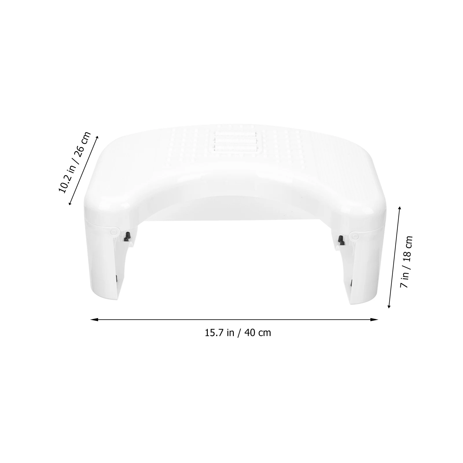 

Plastic Foldable Toilet Footstool Anti Slip Space Saving Squatting Stool Textured Grip Surface Pedicure Foot Rest Stand