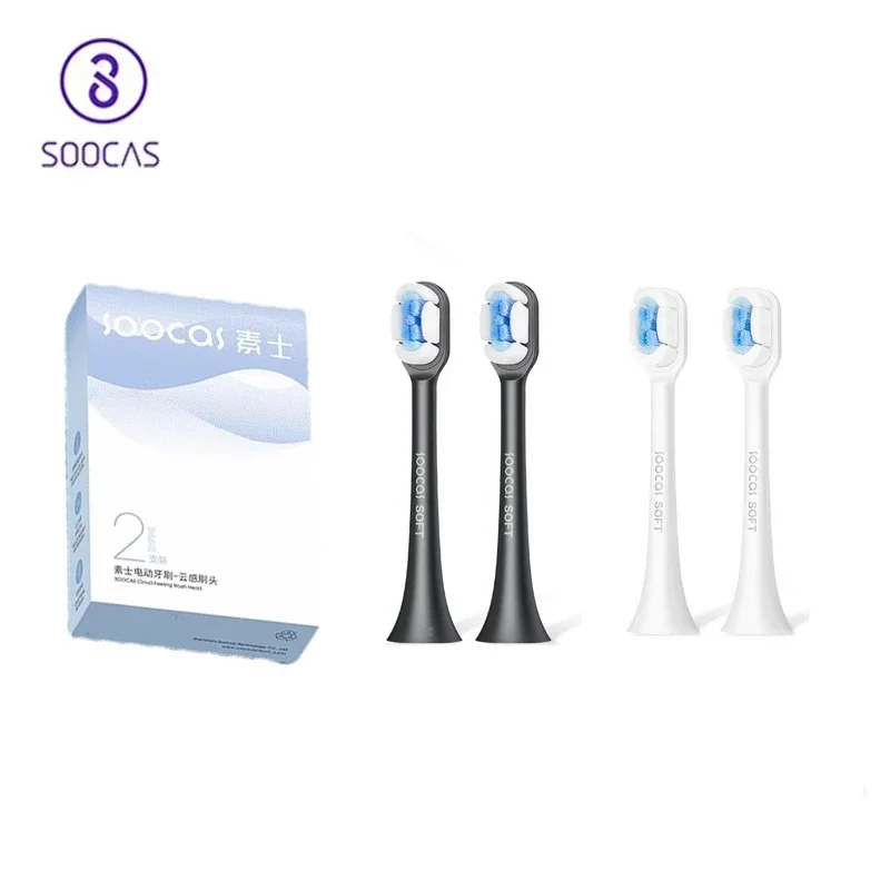 Soocas X3 2Pcs Soocare Replacement Electric Toothbrush Cloud Feeling Head For SOOCAS Mi SOOCARE X3 Brush Head Replacement