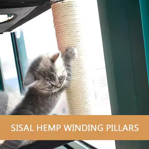 Cat Window Perch Hammock Bed Double Deck Window Suction Cups Seat Cat Shelves Sunbath Hammock Bed for Cat Hold UP to 20KG 44lbs