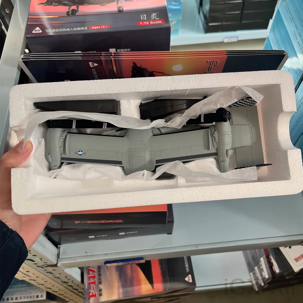 

1:72 1/72 Simulation of Variable Wing Boeing Bell V-22 V22 Osprey Transport Helicopter Amphibious Metal Plane Aircraft Model