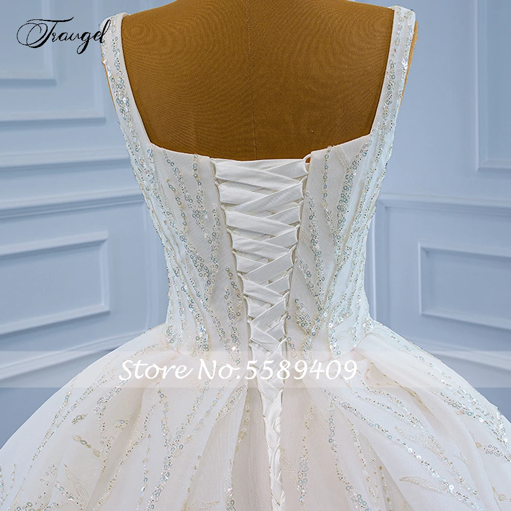 Traugel Bầu Vintage Áo Cưới 2022 Sweetheart Áo Đầm Vestido De Novia REN ĐÍNH HẠT CƯỜM Vintage Sáng Bóng Áo Dây De Mariee