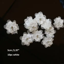 10pcs DIY fashion pearl flower Patches for clothing Embroidery Sequins animal patches for bags decorative parches applique