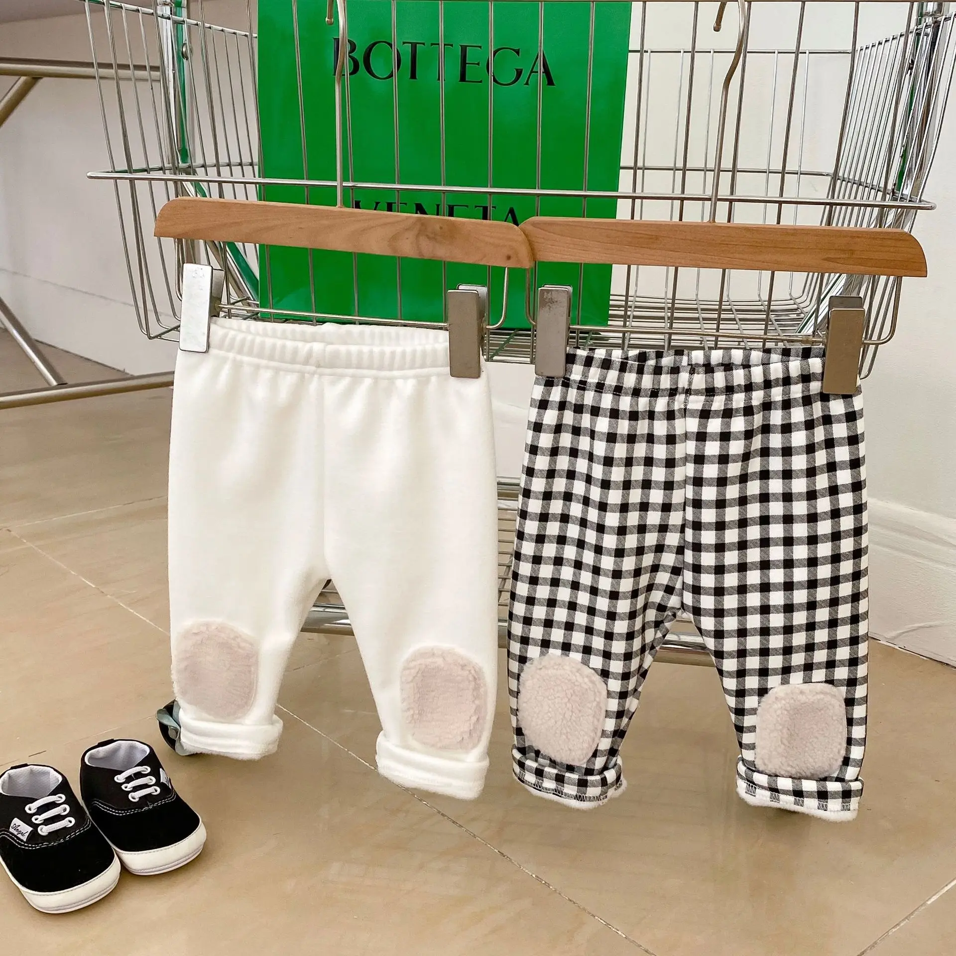 Mallas gruesas y cálidas para bebé, pantalones de terciopelo para niña pequeña, Leggings de forro polar para niño, pantalones de Pp, ropa para bebé,