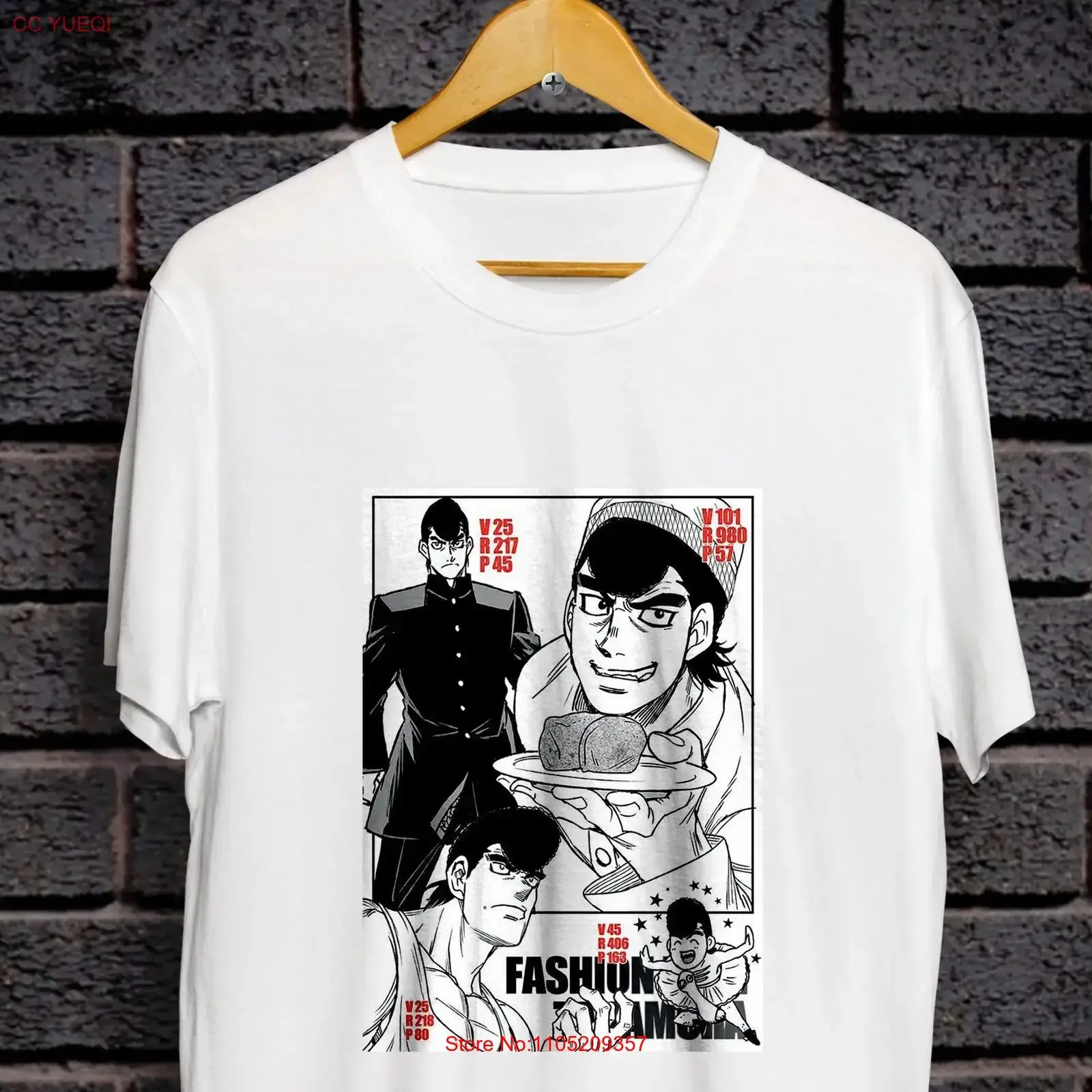 

IPPO Mamoru Takamura T shirt vintage Washed Versatile Comfortable graphic fashion homme Breathable Soft Top For Everyday Wear