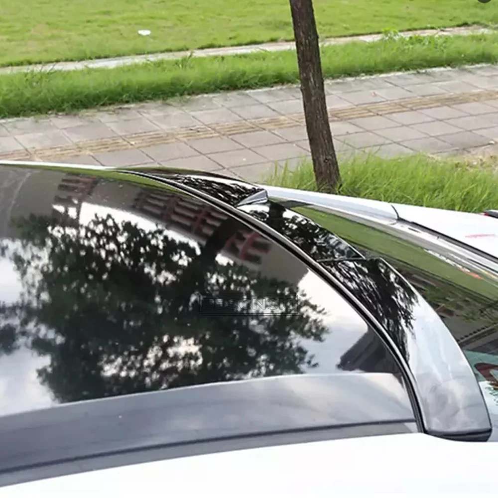For Audi A3 RS3 S3 8Y Sedan 2021-2024 Rear Window Roof Spoiler Wings ABS Material Black Car Tuning Parts Body Kit Decorative view 4