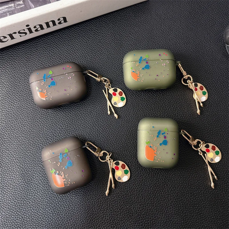 

Чехол для Airpods Pro 3 2025, однотонный рисунок из ТПУ, защитный чехол для наушников Airpods Pro 2/Airpods 1 2 3 4, чехол Funda