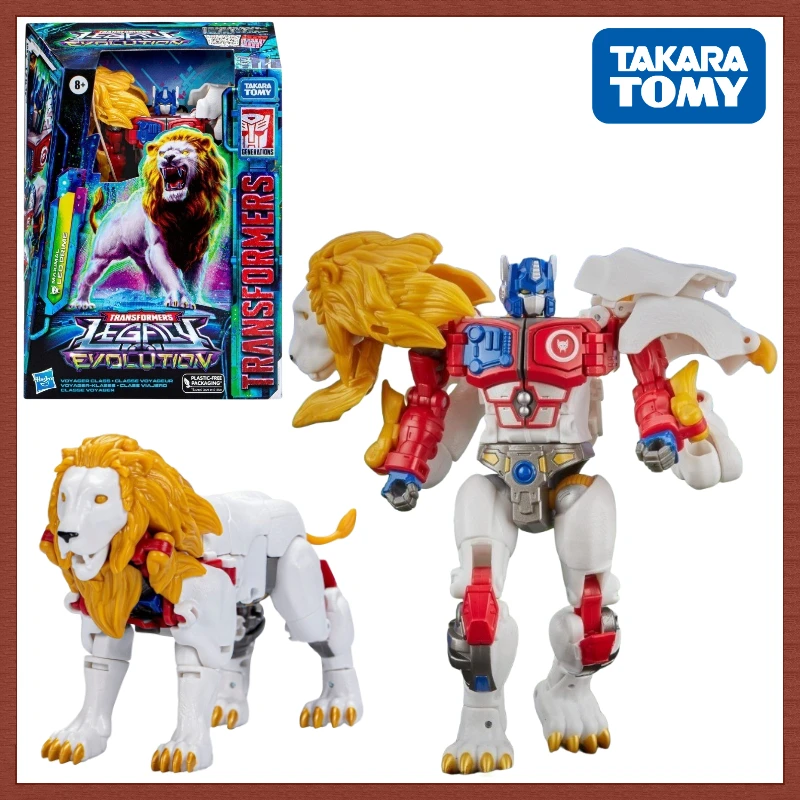 

In Stock Takara Tomy Transformers G Series V-Class Lion Tianzhu/White Lion Optimus Prime Movable Figure Robot Model Gift