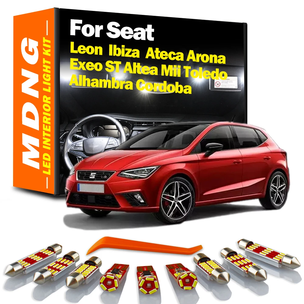 Interior Light Kit For Seat Leon 1M 1P 5F Ibiza 6L 6J 6P Alhambra Altea Ateca Arona Exeo ST Mii Toledo Cordoba Indoor LED Bulbs