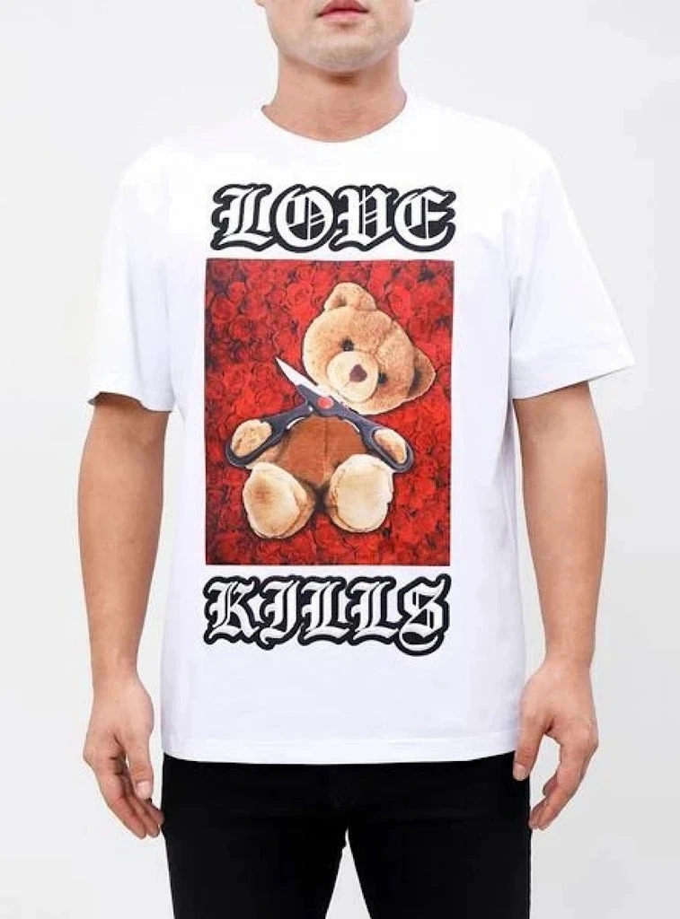 

Hudson Love Kills Bear T-shirt, Peripheral Pattern Printing Summer Luxury Brand Cotton Men's and Women's T-shirt Short Sleeve