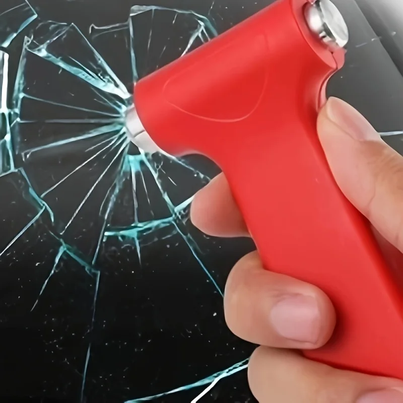 13-in-1 multi-functional car safety hammer，Multi-functional and versatile，Comes with an emergency window breaker and a sharp sea