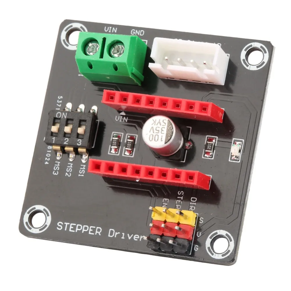 4PCS/2PCS Stable Design Stepper Motor Driver DRV8825 A4988 Control Module Motor Control Module 42 Stepper Motor