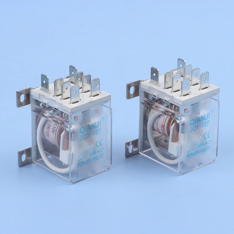 JQX-12F-2Z 12VDC/24VDC/220VAC 30A 8 Pin Electromagnetic Power Relay DPDT 2 NO 2 NC