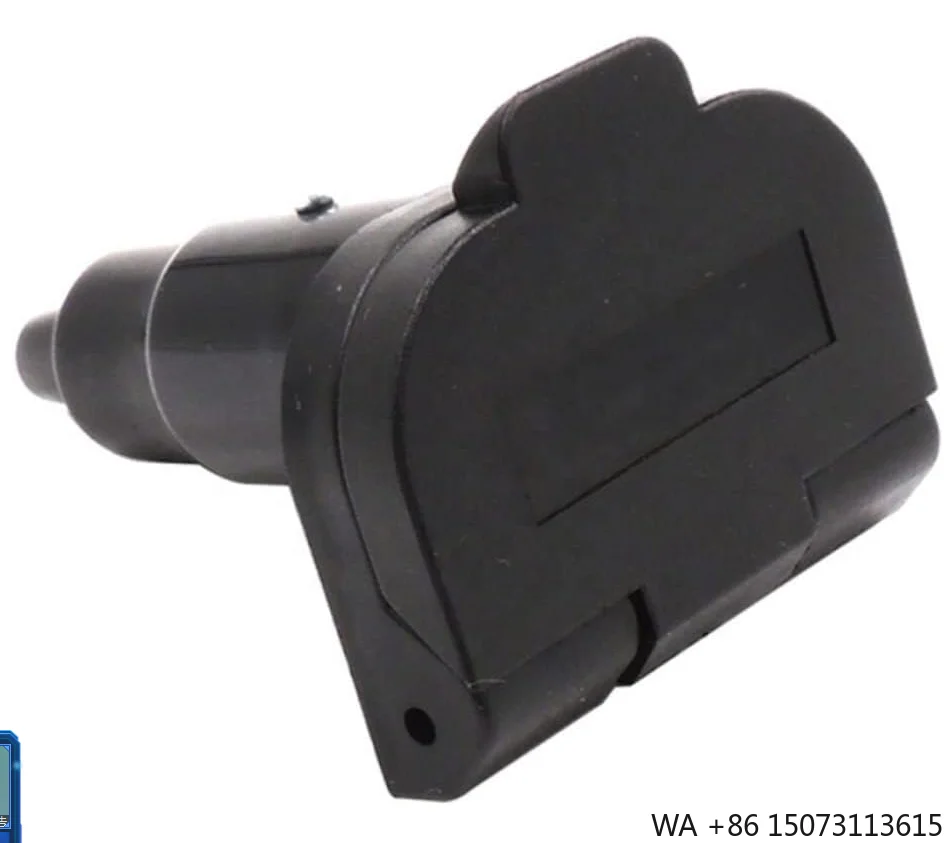 

6-контактная розетка для прицепа, маленькая круглая пластиковая розетка с мужским штыревым адаптером для прицепа для грузовика, автофургона, автомобильного трактора, аксессуары