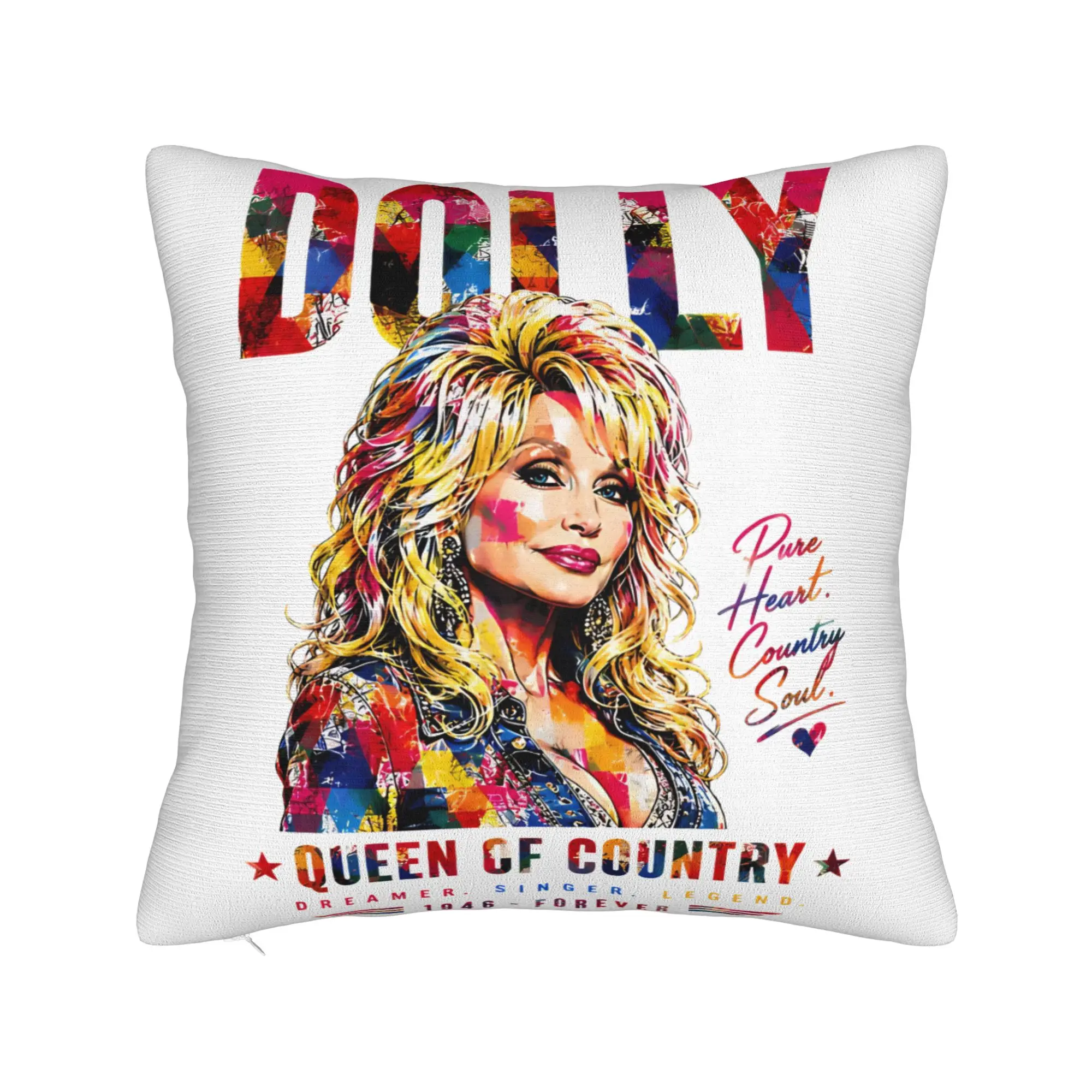 RIP Dolly Parton Pillowcase Product Printed Cushion Cover Decor  Throw Pillow Case Cover Home Multiple Sizes