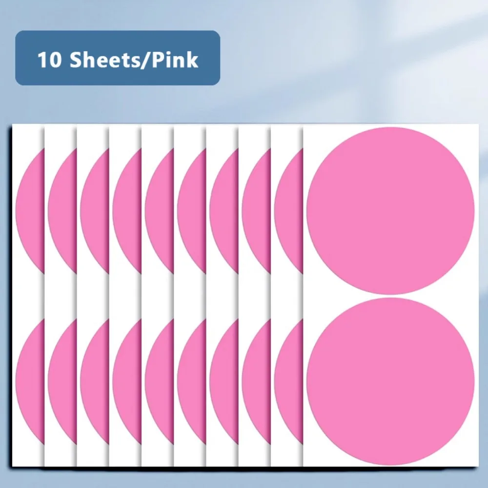 10Sheets Classification 10cm Self-adhesive Stickers Self-adhesive Colored Dot Sticker Waterproof Label Sticker School Supplies
