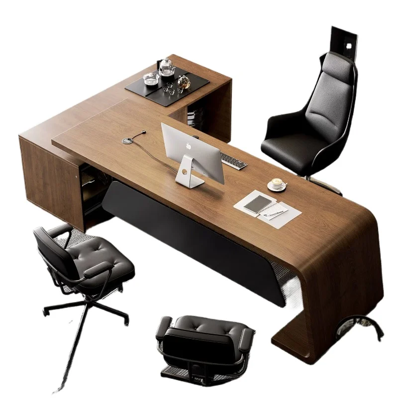 CX solid wood, desk with tea table integrated reception business meeting table
