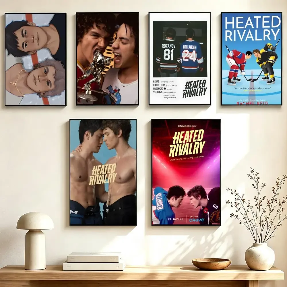 Sports Concept Heated Rivalry Poster Wall Sticker Poster for Living Room Bedroom Decor Gift Lightweight Self‑Adhesive PP