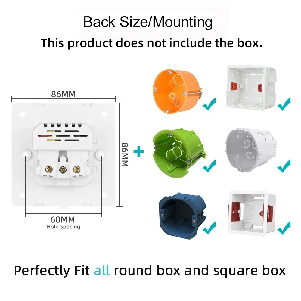 EU Standard Electrical Socket with USB Charging 5V 2A, Flame Retardant PC Panel 86*86mm Usb Wall Socket