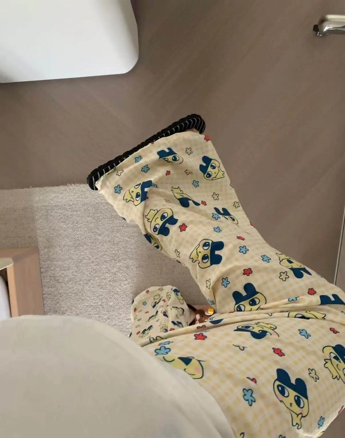 Unisex Healing Bandai Cartoon IP 3D Fully Printed Pajama Pants, Soft and Cute Couple Casual Home and Sports Everyday Pants