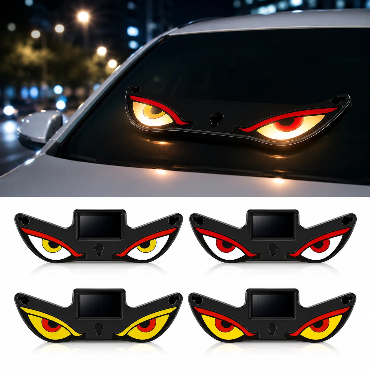 Car Interior Neon Light Usb - Lampu Mata Iblis Mobil Tenaga Surya