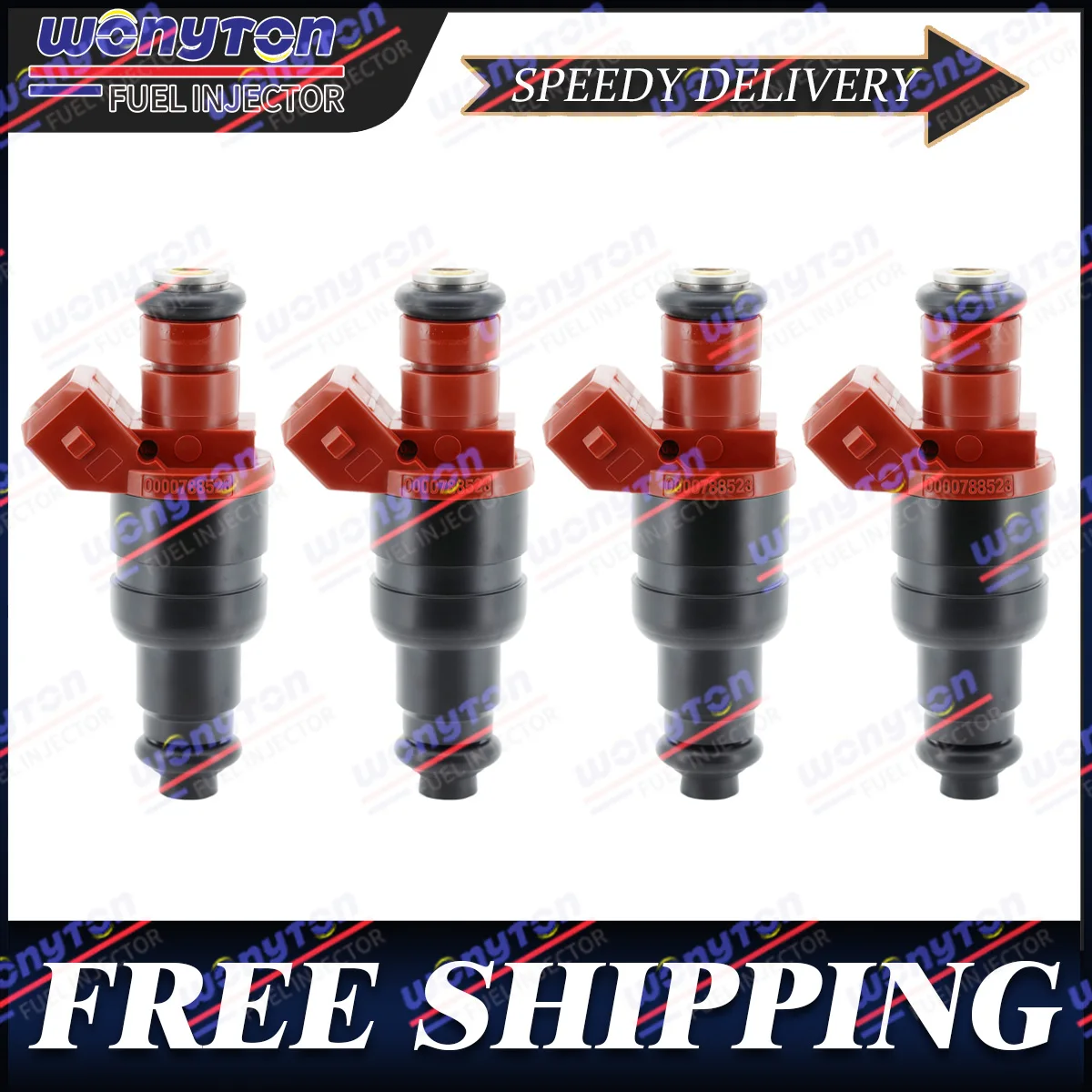 

4 x Fuel Injectors 0000788523 for Mercedes-Benz 94-96 C220 2.2L 97-98 C230 2.3L