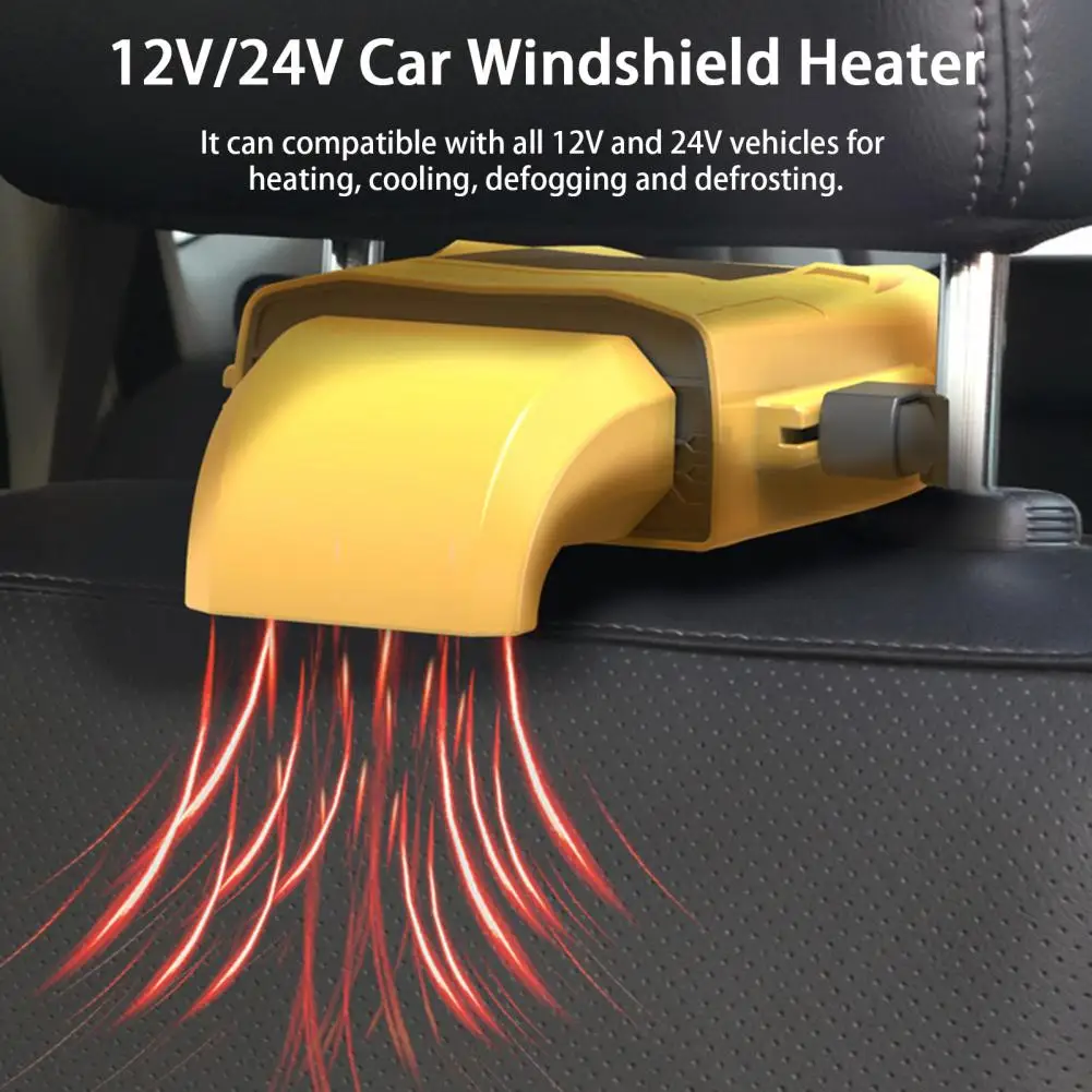 12V/24V Car Electric Heating Fan Dual Use Heating/Cooling Fan Car Seat Heater Windshield Demister Defroster Auto Accessories